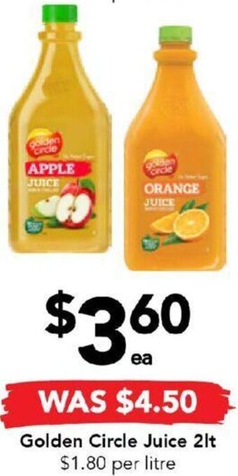 Drakes Golden Circle Juice 2lt offer