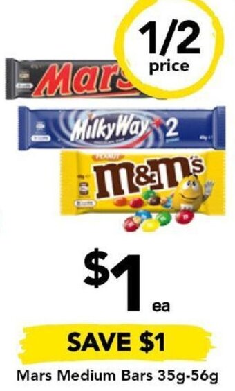 Drakes Mars Medium Bars 35g-56g offer