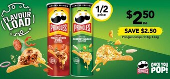Drakes Pringles Chips 118g-134g offer