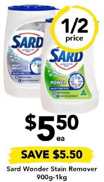 Drakes Sard Wonder Stain Remover 900g-1kg offer