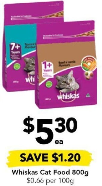 Drakes Whiskas Cat Food 800g offer