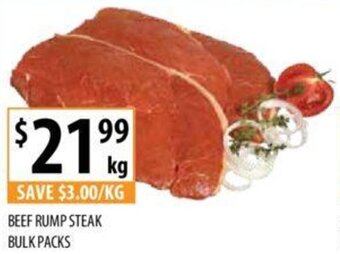 Supabarn BEEF RUMP STEAK BULK PACKS offer