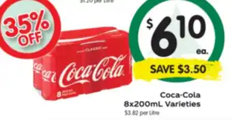 Spar Coca-Cola 8x200ml Varieties offer