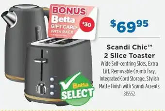 Scandi Chic 2 Slice Toaster