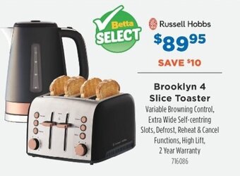 Betta Russell Hobbs Brooklyn 4 Slice Toaster offer