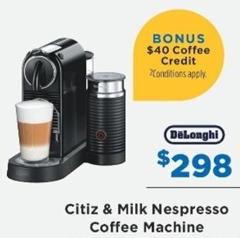 DeLonghi Citiz & Milk Nespresso Coffee Machine