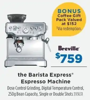 Betta Breville The Barista Express Espresso Machine 250g offer