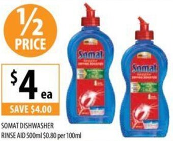 SOMAT DISHWASHER RINSE AID 500ml