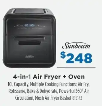 Betta Sunbeam 4-in-1 air Fryer + Oven 10L offer