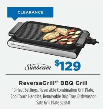 Betta Sunbeam ReversaGrill BBQ Grill offer