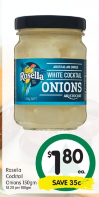 Spar Rosella Cocktail Onions 150gm offer