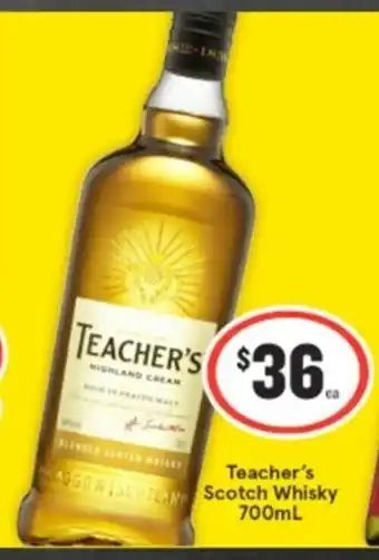 IGA Liquor Teacher's Scotch Whisky 700mL offer