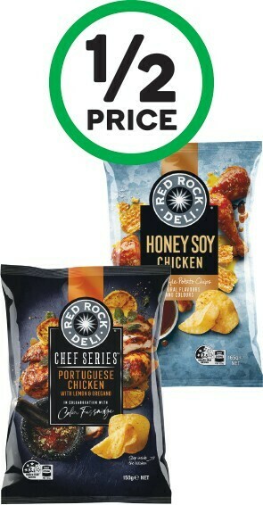 Woolworths Red Rock Deli Chips or Chef Series 150-165g offer