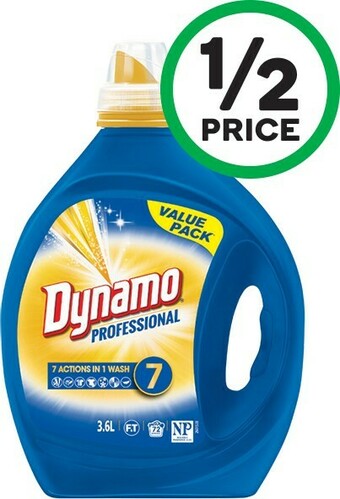 Woolworths Dynamo Professional Laundry Liquid 3.6 Litre offer