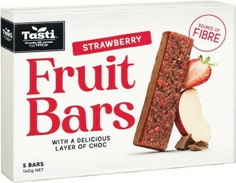 Tasti Fruit Bars 140g Pk 5