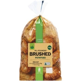 Woolworths Australian brushed potatoes 4 kg pack offer