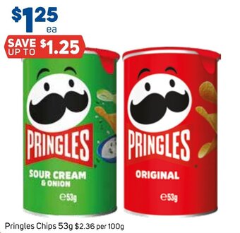 Foodland Pringles Chips 53g offer