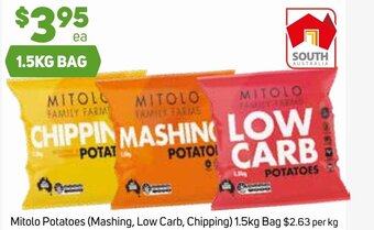 Foodland Mitolo Potatoes (Mashing, Low Carb, Chipping) 1.5kg offer