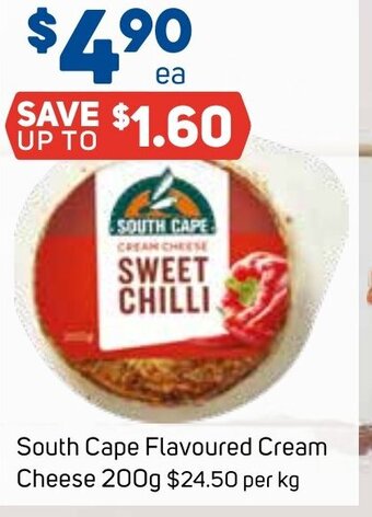 Foodland South Cape Flavoured Cream Cheese 200g offer