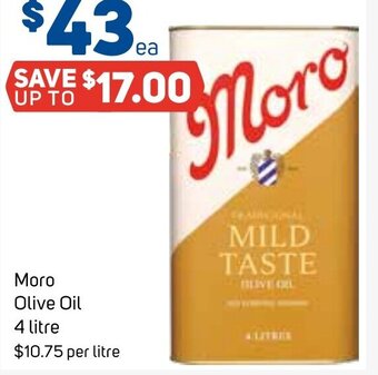 Foodland Moro Olive Oil 4 litre offer
