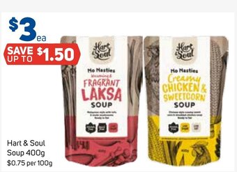 Foodland Hart & Soul Soup 400g offer