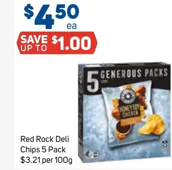 Foodland Red Rock Deli Chips 5 Pack offer
