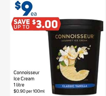 Foodland Connoisseur Ice Cream 1 litre offer