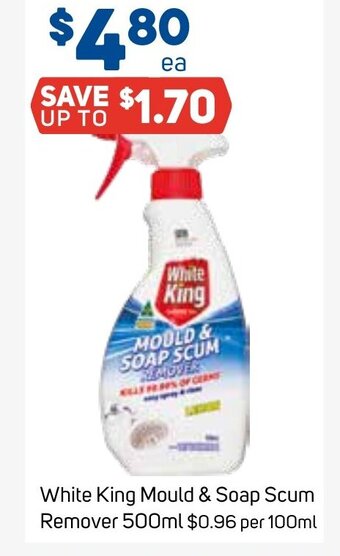 Foodland White King Mould & Soap Scum Remover 500ml offer