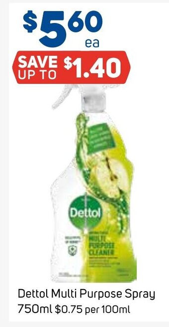 Foodland Dettol Multi Purpose Spray 750ml offer