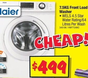 JB Hi-Fi Haier 7.5KG Front Load Washer offer