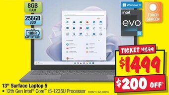 JB Hi-Fi 13" Surface Laptop 5 offer
