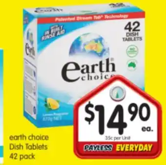 Earth Choice Dish Tablets 42 pack