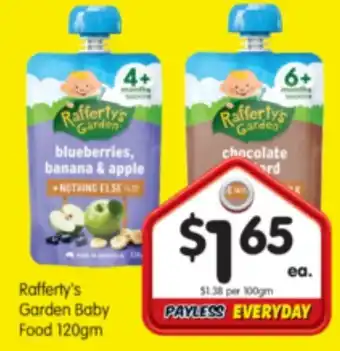 Rafferty's Garden Baby Food 120gn
