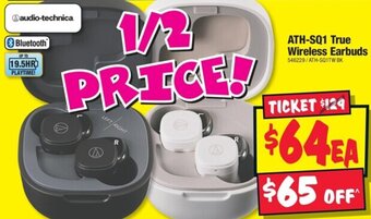 JB Hi-Fi ATH-SQ1 True Wireless Earbuds offer