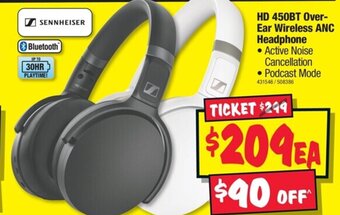 HD 450BT Over-Ear Wireless ANC Headphone