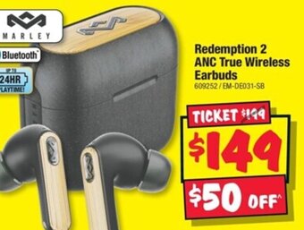 JB Hi-Fi Redemption 2 ANC True Wireless Earbuds offer