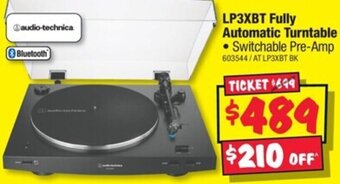 JB Hi-Fi LP3XBT Fully Automatic Turntable offer