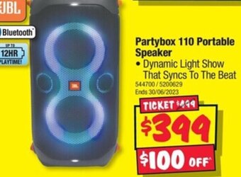 Partybox 110 Portable Speaker