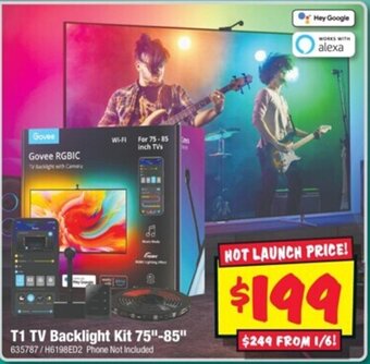 JB Hi-Fi T1 TV Backlight Kit 75"-85" offer