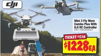 JB Hi-Fi Mini 3 Fly More Combo Plus With DJI RC Controller offer