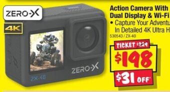 JB Hi-Fi Action Camera With Dual Display & Wi-Fi offer
