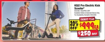 JB Hi-Fi KQi2 Pro Electric Kick Scooter* offer