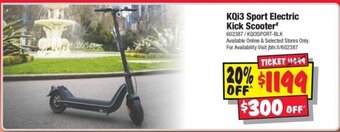 JB Hi-Fi KQi3 Sport Electric Kick Scooter offer