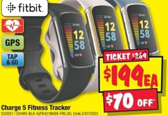 JB Hi-Fi Charge 5 Fitness Tracker offer