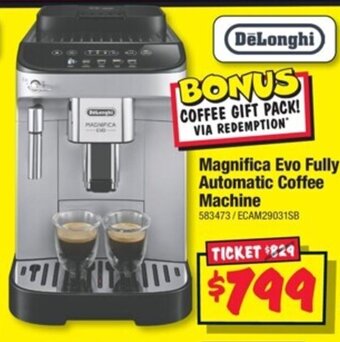 JB Hi-Fi DeLonghi Magnifica Evo Fully Automatic Coffee Machine offer