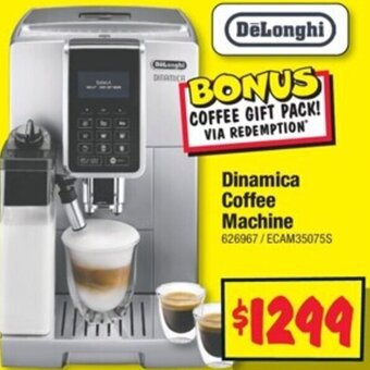 JB Hi-Fi DeLonghi Dinamica Coffee Machine offer