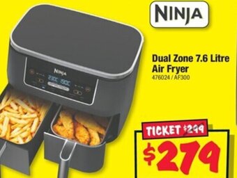 JB Hi-Fi NINJA Dual Zone 7.6 Litre Air Fryer offer