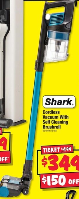 JB Hi-Fi Shark Cordless Vacuum With Self Cleaning Brushroll offer