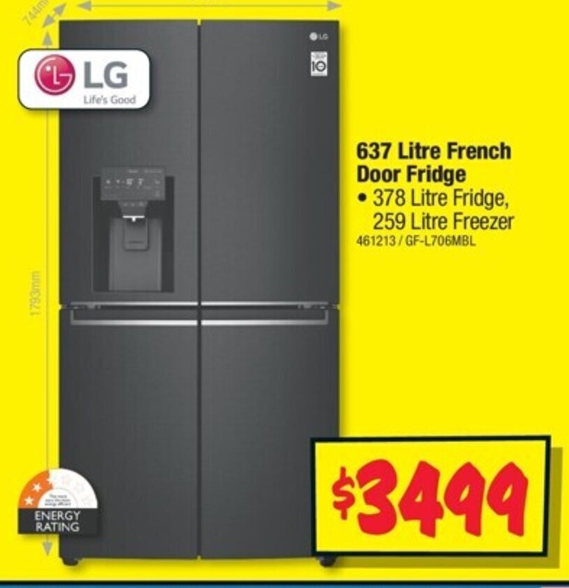 lg 637 litre fridge