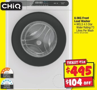JB Hi-Fi CHIQ 8.5KG Front Load Washer offer